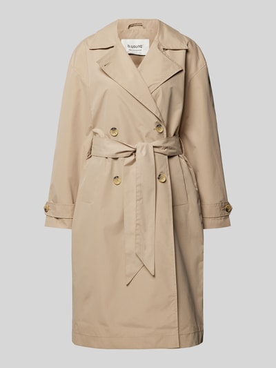 B.Young Trenchcoat mit Bindegürtel Modell 'Calea' Sand 2