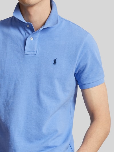 Polo Ralph Lauren Slim Fit Poloshirt aus reiner Baumwolle Bleu 3