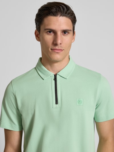 Lerros Koszulka polo o kroju regular fit z detalem z logo Miętowy 3