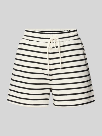 Pieces Regular fit bermuda met elastische band, model 'CHILLI' Wit - 2