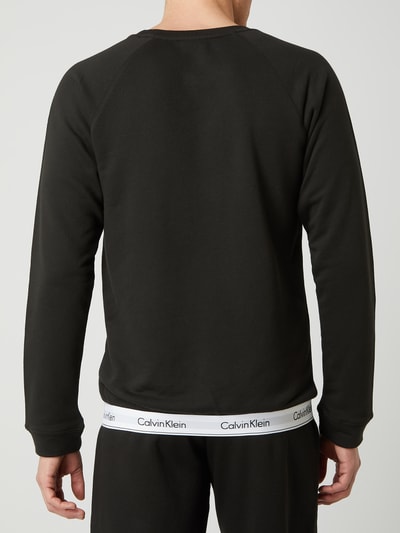 Calvin Klein Underwear Sweatshirt mit Kontrastsaum Black 5