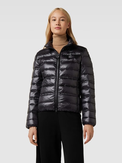 Blauer Usa Steppjacke mit Stehkragen Black 4