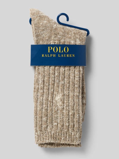 Polo Ralph Lauren Sokken met labelstitching Beige - 3