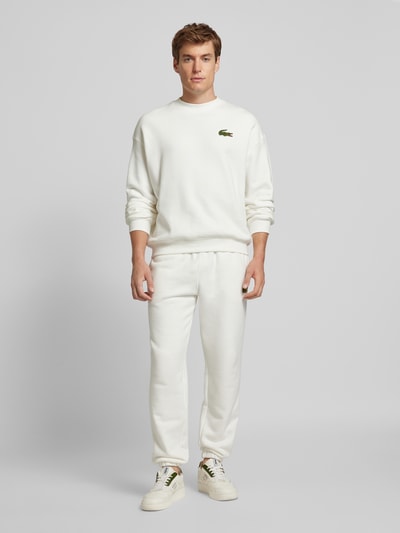 Lacoste Sweatshirt met logopatch Wit - 1