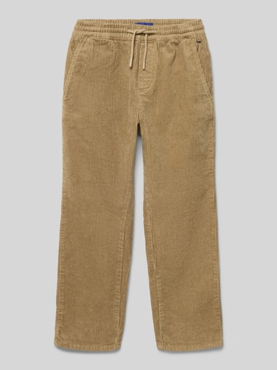 Only & Sons Tapered fit corduroy broek van katoenmix, model 'YOKE' Camel - 1