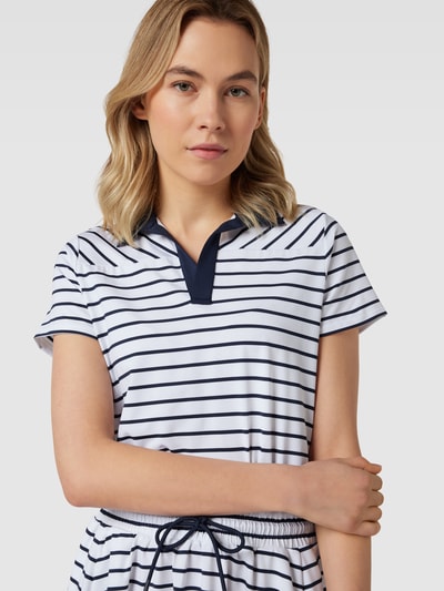 Polo Ralph Lauren Minikleid mit Streifenmuster Weiss 3