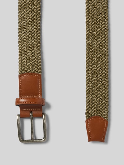 Lloyd Men's Belts Riem in gevlochten look, model 'Lloyd' Leem - 3