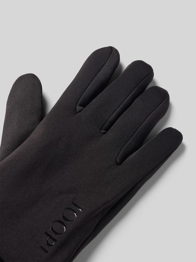 JOOP! COLLECTION Slim Fit Handschuhe mit Logo-Applikation Modell 'Softshell' Black 3