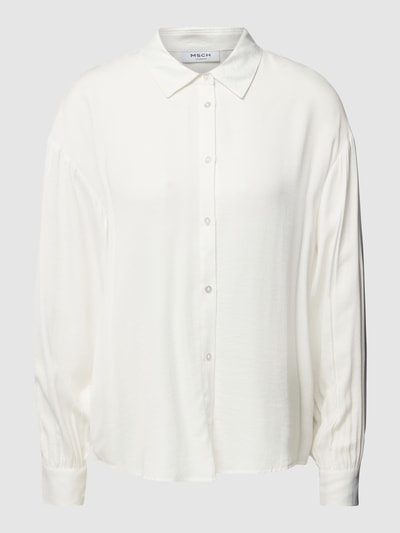 MSCH Copenhagen Overhemdblouse met knoopsluiting, model 'Sandelina' Offwhite - 2