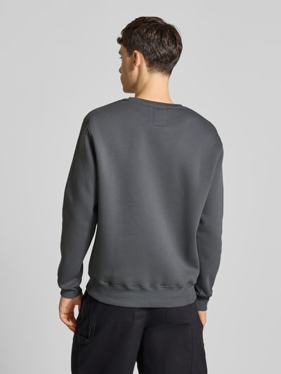 Alpha Industries Sweatshirt mit Label-Print Dunkelgrau 5