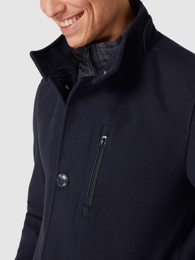 Christian Berg Men Jack met kraaginzet, model 'BURBANK' Marineblauw - 3