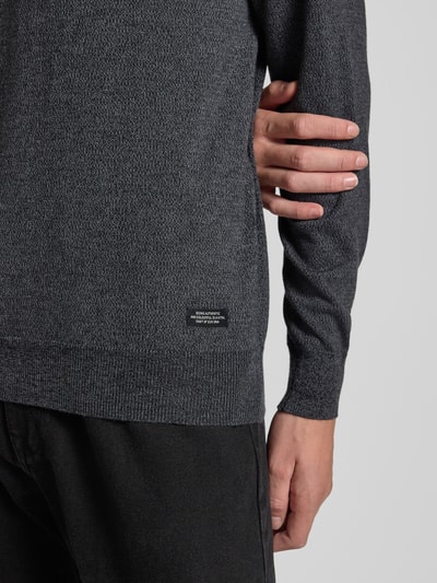 Blend Gebreide pullover met ronde hals, model 'Bruton' Zwart - 3