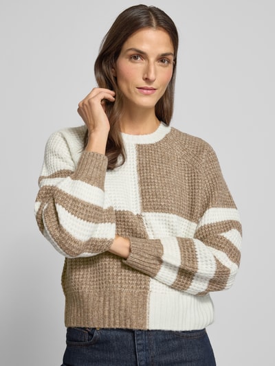 Apricot Gebreide pullover met ronde hals Offwhite - 3