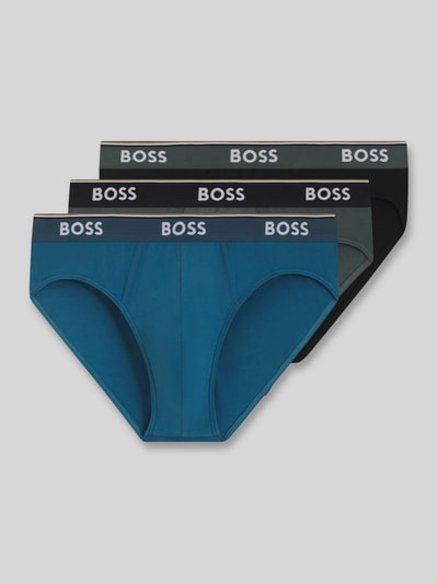 BOSS Slip aus Baumwoll-Mix im 3er-Pack Blau 1