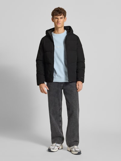 Jack & Jones Kurtka pikowana z kapturem Czarny 1