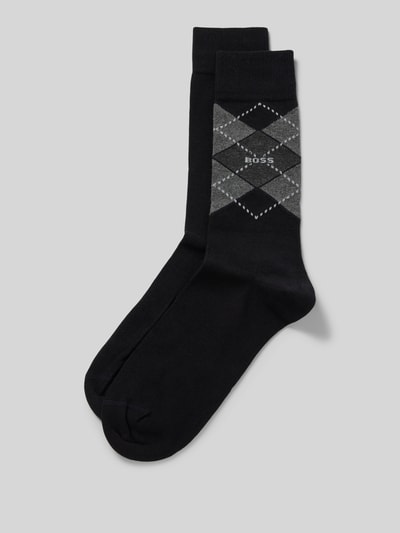 BOSS Socken mit Label-Detail im 2er-Pack Black 1