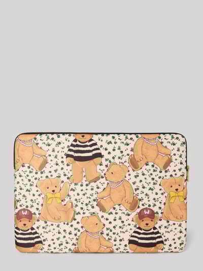 WOUF Laptoptas met labeldetail Beige - 2