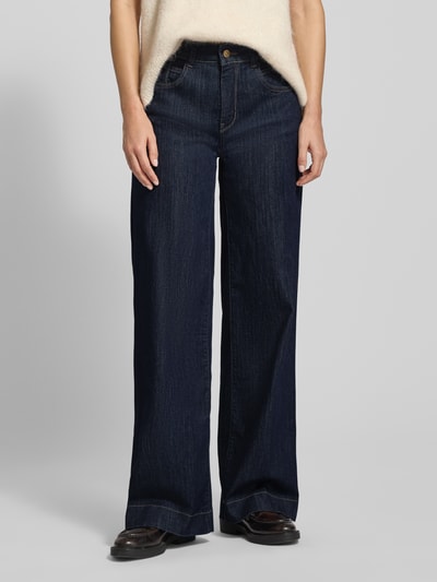 MAC Jeans mit weitem Bein Modell 'Palazzo' Dunkelblau 4