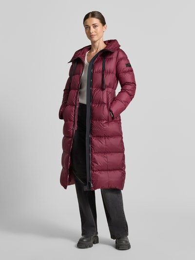 Peuterey lange donsjas met capuchon model 'NUNKI' Bordeaux - 1