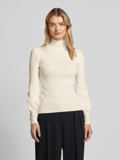 Lauren Ralph Lauren Gebreide pullover met fijnrib, model 'DWORINA' Offwhite - 4