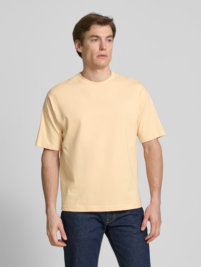 MCNEAL T-Shirt mit geripptem Rundhalsausschnitt Apricot 4