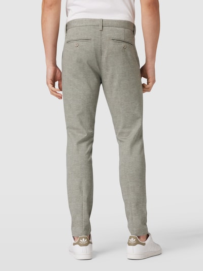 Only & Sons Slim tapered stoffen broek met steekzakken, model 'MARK' Beige - 5