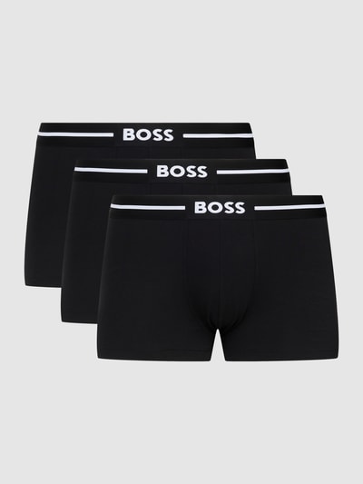 BOSS Trunks mit Label-Detail im 3er-Pack Modell 'Bold' Black 2