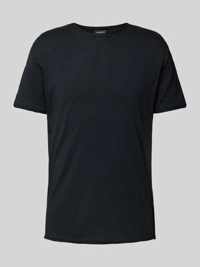 Strellson T-Shirt mit Rundhalsausschnitt und melierter Optik Black 2