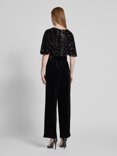 s.Oliver BLACK LABEL Regular Fit Jumpsuit mit Paillettenbesatz Black 5