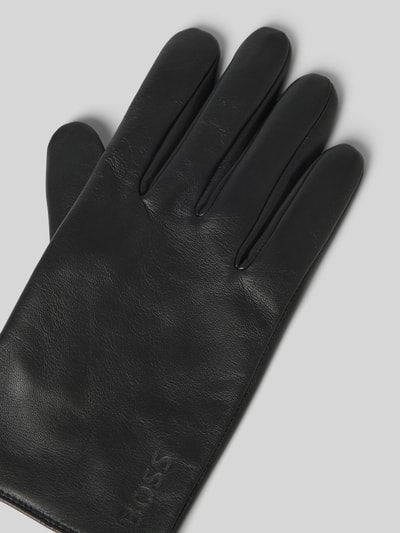 BOSS Handschuhe mit Label-Detail Black 3