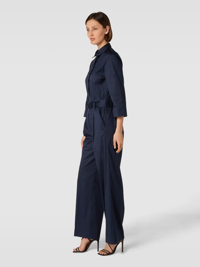 Windsor Jumpsuit mit Bindegürtel Marine 4