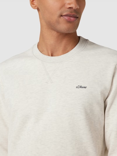 s.Oliver RED LABEL Sweatshirt mit Label-Print Offwhite 3