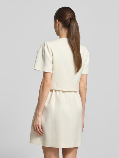 HUGO Slim Fit Kurzblazer mit Viskose-Anteil Modell 'Ambelle' Offwhite 5