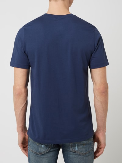 Nike T-shirt in gemêleerde look, model 'CLUB' Marineblauw - 6