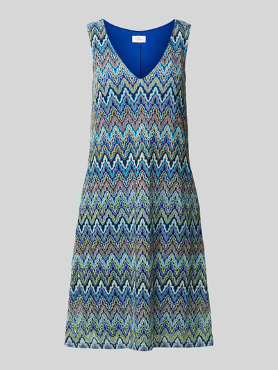 ROBE LÉGÈRE Knielanges Kleid mit tiefem V-Ausschnitt Tuerkis 2