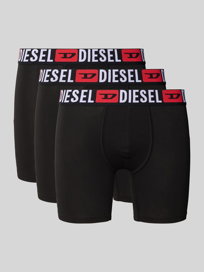 Diesel Boxershort met logostitching in een set van 3 stuks, model 'Max' Zwart - 1
