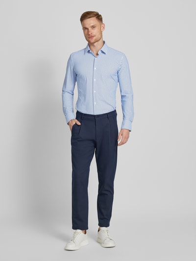 BOSS Slim Fit Business-Hemd mit Kentkragen Bleu 1