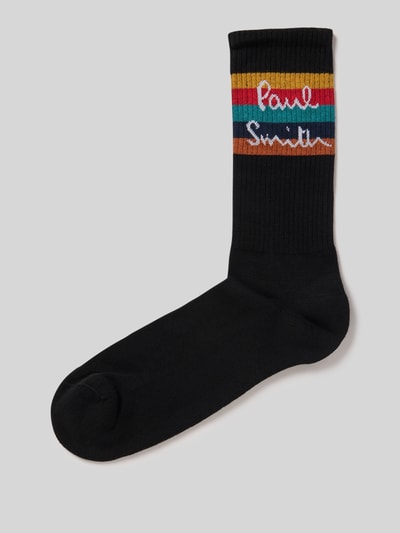 PAUL SMITH Socken mit Label-Detail Modell 'GUERNSEY SPORT' Black 1