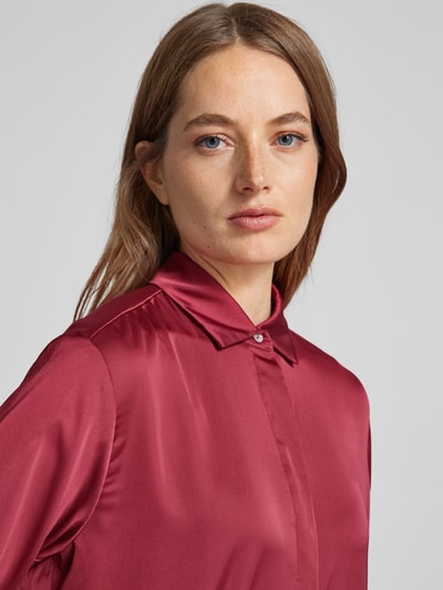 Christian Berg Woman Selection Regular Fit Bluse mit verdeckter Knopfleiste Bordeaux 3