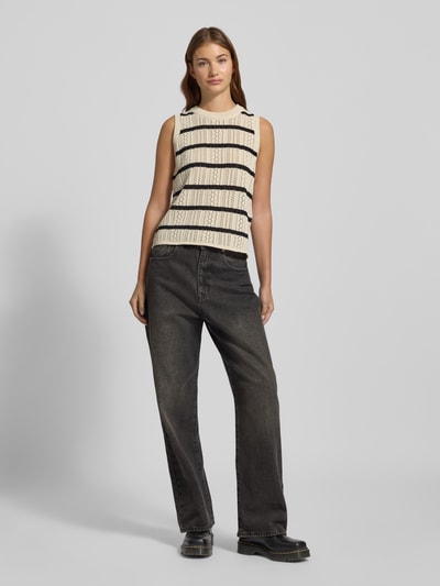 Pieces Regular Fit Pullunder aus reiner Baumwolle Modell 'NUKA' Beige 1