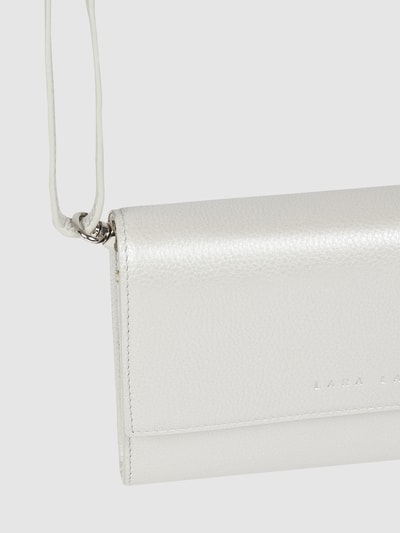 Lara Lauren Clutch aus Leder Modell 'Clara'  - RFID-blocking  Silber 5