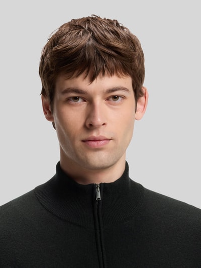 BOSS Regular Fit Pullover aus Schurwoll-Kaschmir-Mix Modell 'H-Hemarlo' Black 3