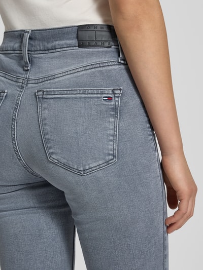 Tommy Jeans Jeansy o kroju skinny fit z mieszanki bawełny Ciemnoszary 3