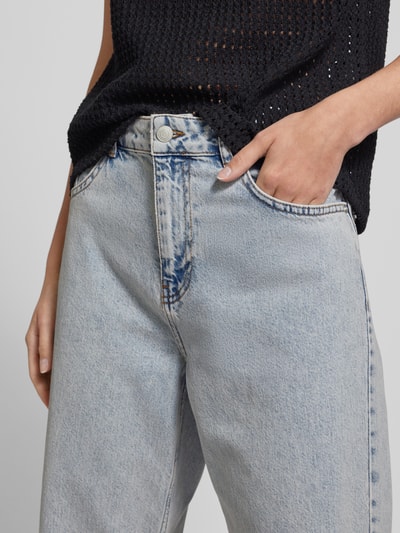 Neo Noir Jeans in 5-pocketmodel, model 'Simona' Jeansblauw - 3