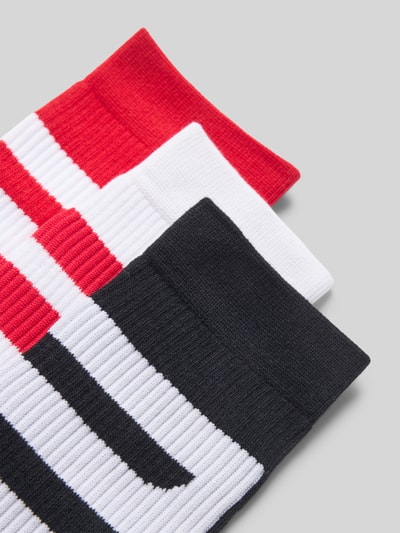 Diesel Sokken met labeldetail in een set van 3 paar Rood - 2