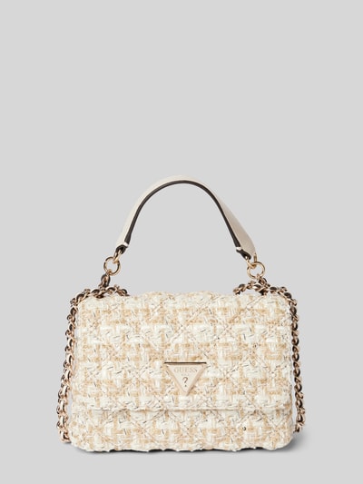 Guess Handtasche mit Label-Applikation Modell 'GIULLY' Sand 2