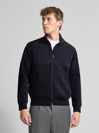 ARMANI EXCHANGE Sweatjack met tweewegsritssluiting, model 'FELPA' Marineblauw - 4