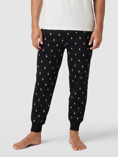 Polo Ralph Lauren Underwear Sweatpants mit Allover-Label-Muster Modell 'JOGGER' Black 4