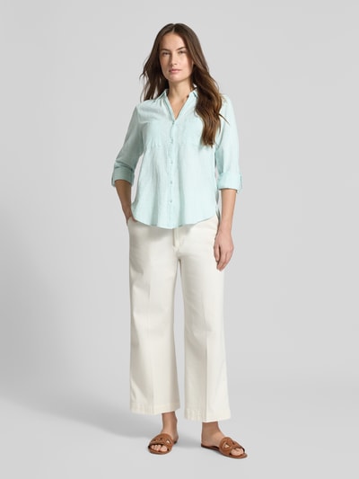 Tom Tailor Regular Fit overhemdblouse van puur katoen Mintgroen - 1