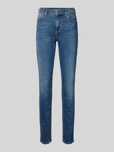 Liu Jo White Skinny fit jeans in 5-pocketmodel, model 'DIVINE' Donkerblauw - 2